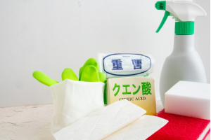 クエン酸や重曹といった掃除道具