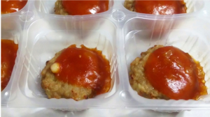 冷凍食品のハンバーグ