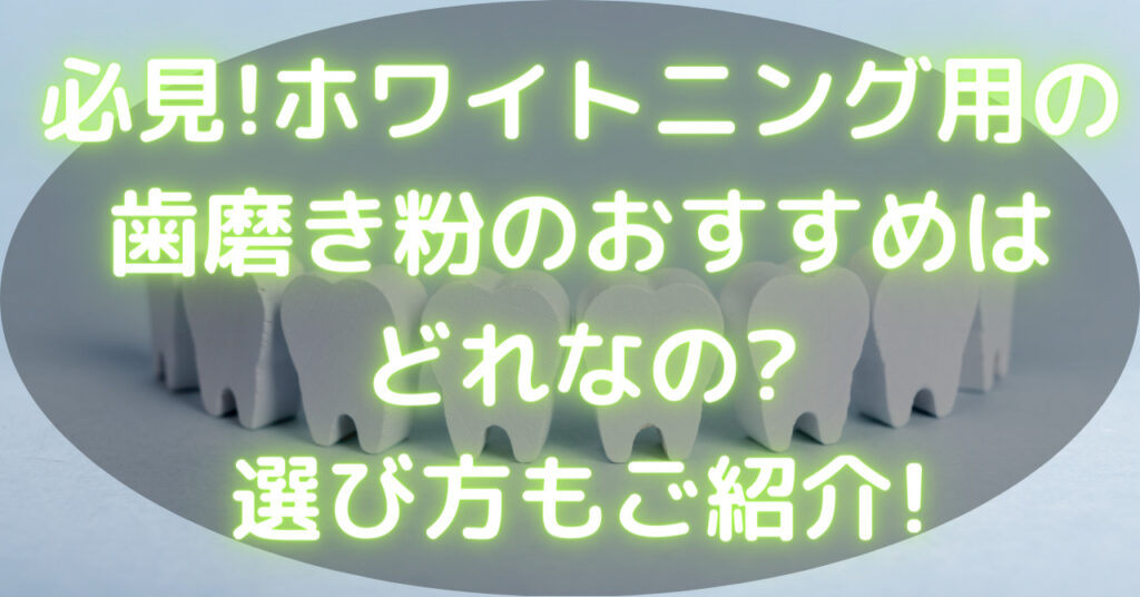 綺麗に並べられたおもちゃの歯