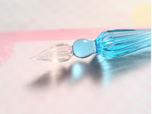 水色のガラスペン